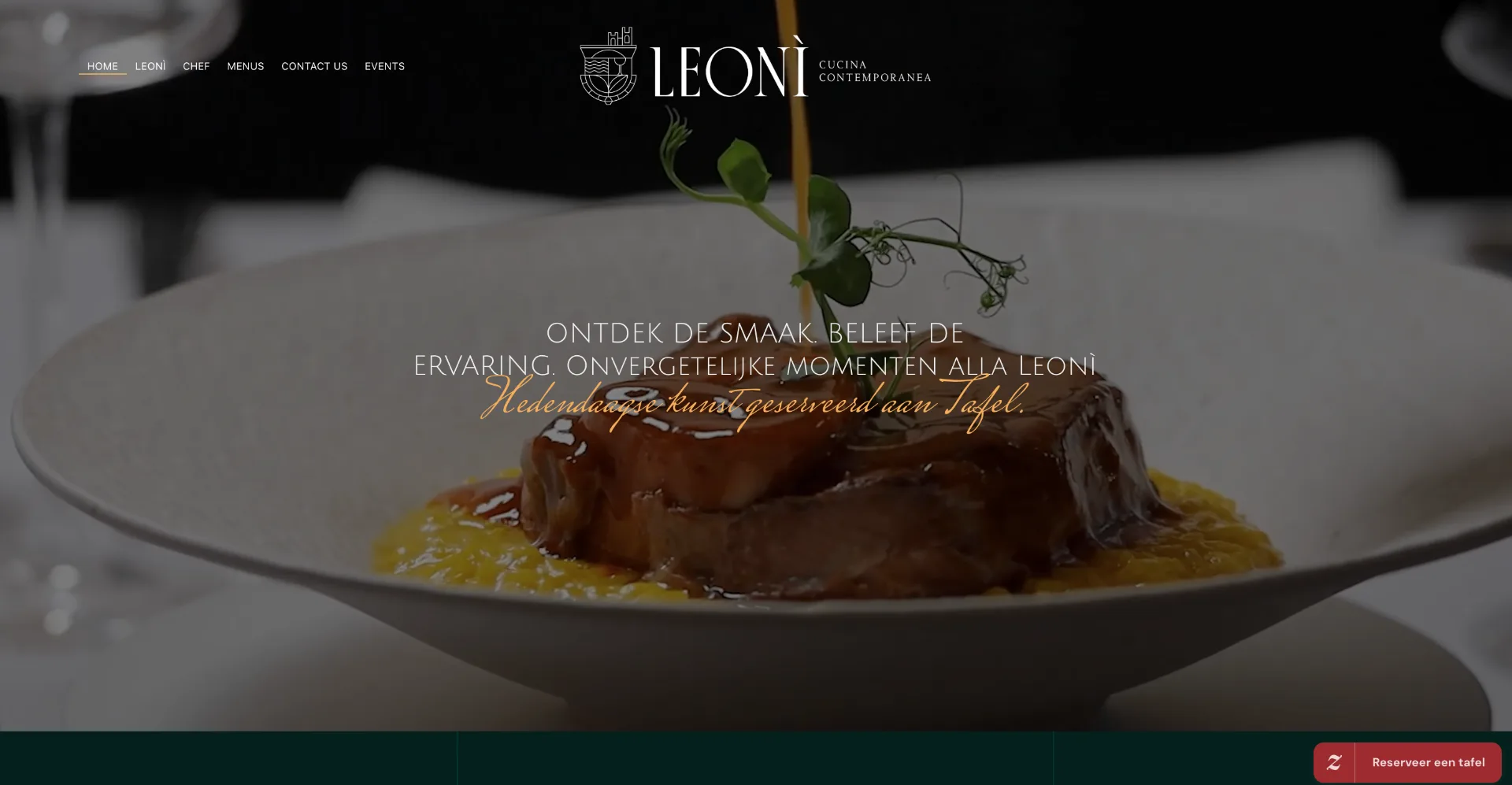 Capa do site Leonì Cucina Contemporanea